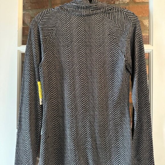 ETCETERA NWT Black and Gray Cowl Neck Top Size S - Picture 2 of 4